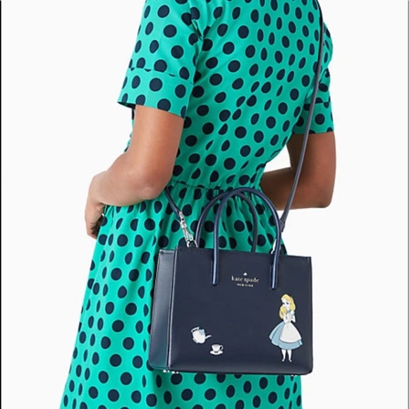 Kate Spade disney x kate spade new york alice in wonderland crossbody Sa… - Picture 3 of 12